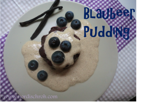 Blaubeer Pudding