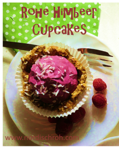 rohe himbeer cupcakes